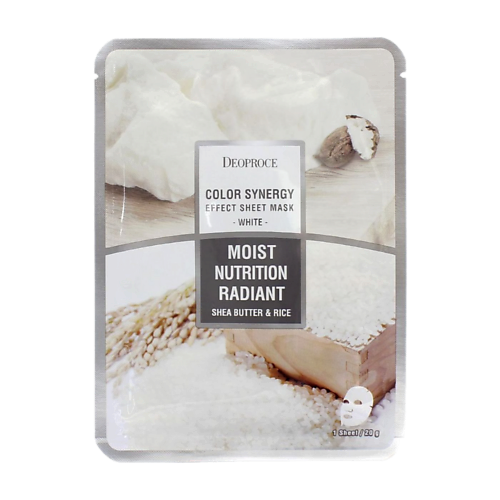 

DEOPROCE Тканевая маска для лица с экстрактом риса и маслом ши 20, Тканевая маска для лица с экстрактом риса и маслом ши