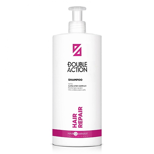 

HAIR COMPANY Шампунь восстанавливающий "HAIR REPAIR SHAMPOO" DOUBLE ACTION 1000, Шампунь восстанавливающий "HAIR REPAIR SHAMPOO" DOUBLE ACTION