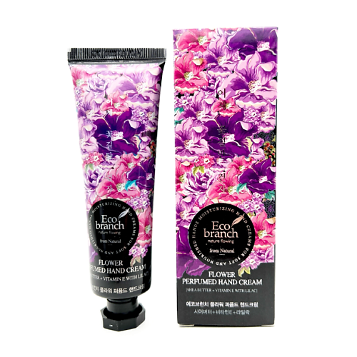 

ECOBRANCH Крем для рук с экстрактом сирени и маслом ши 40, Крем для рук с экстрактом сирени и маслом ши