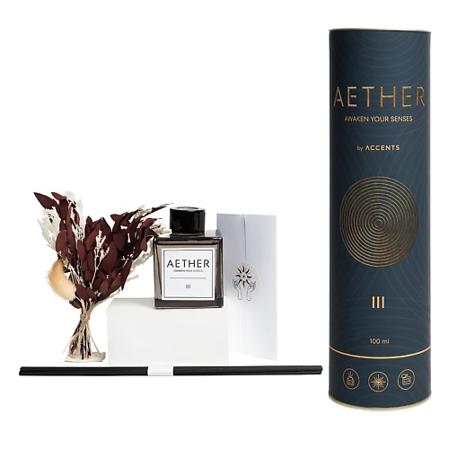 

ACCENTS ВДОХНОВЕНИЕ С ПЕРВЫХ НОТ Аромадиффузор для дома с сухоцветами Aether III Tobacco & Bergamot 100, Аромадиффузор для дома с сухоцветами Aether III Tobacco & Bergamot