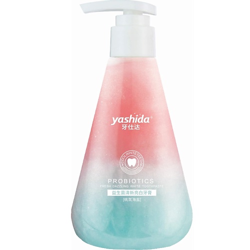 

YASHIDA Зубная паста осветляющая с пробиотиком Морская соль и персик 220, Зубная паста осветляющая с пробиотиком Морская соль и персик