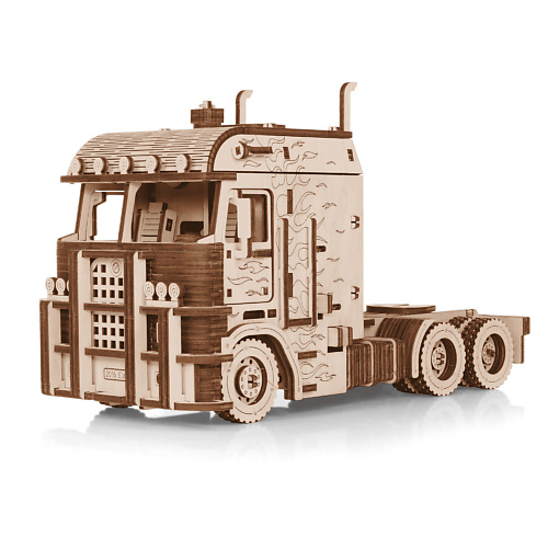 

EWA ECO-WOOD-ART Деревянный конструктор 3D Грузовой тягач Король дорог, Деревянный конструктор 3D Грузовой тягач Король дорог