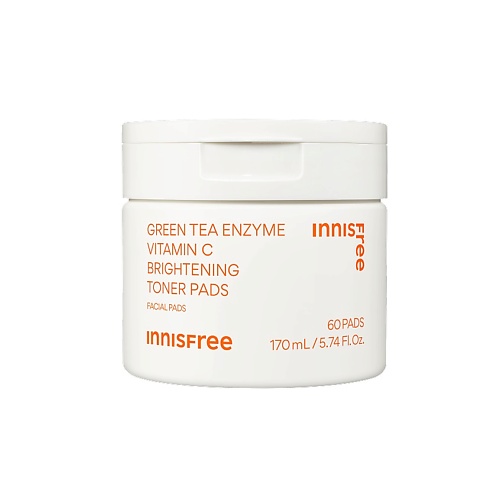 

INNISFREE Обновляющие пэды с витамином С и энзимами зелёного чая для выравнивания тона кожи Green Tea Enzyme Vitamin C Brightening Toner Pads, Обновляющие пэды с витамином С и энзимами зелёного чая для выравнивания тона кожи Green Tea Enzyme Vitamin C Bri