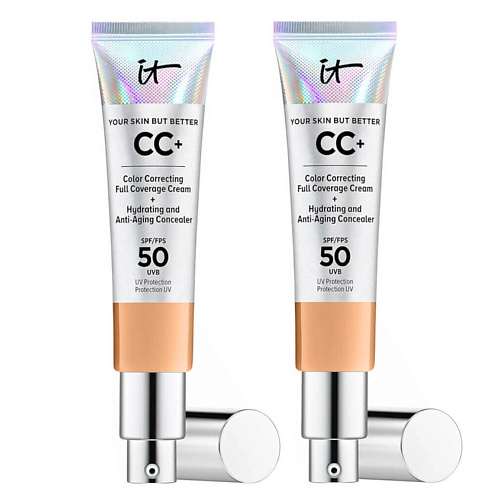 

IT COSMETICS СС-крем с антивозрастным уходом Your Skin But Better SPF 50 Duo,2 шт, СС-крем с антивозрастным уходом Your Skin But Better SPF 50 Duo,2 шт
