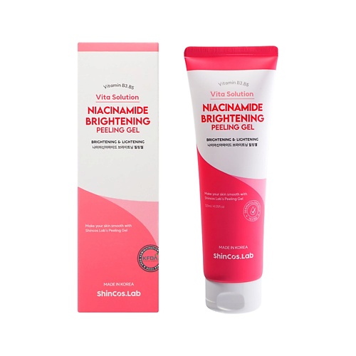

SHINCOS.LAB Пилинг-гель для лица с ниацинамидом 120, Пилинг-гель для лица с ниацинамидом