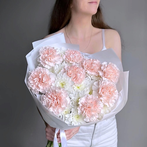 

VIBE СТУДИЯ ЦВЕТОВ И ПОДАРКОВ Букет диантус и хризантема, Букет диантус и хризантема