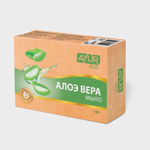 

AYUR PLUS Мыло туалетное АЛОЭ ВЕРА 100, Мыло туалетное АЛОЭ ВЕРА