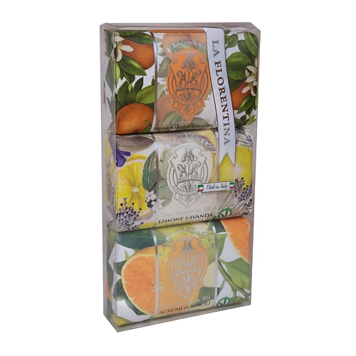 

LA FLORENTINA Набор мыла Лимон&Лаванда, Апельсин, Цитрус 1, Набор мыла Лимон&Лаванда, Апельсин, Цитрус