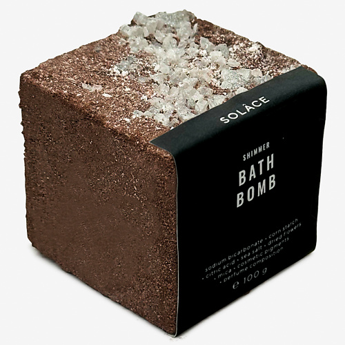 

SOLACE Бомбочка для ванны "Кофе капучино" с солью, шиммером и сухоцветами, Бомбочка для ванны "Кофе капучино" с солью, шиммером и сухоцветами