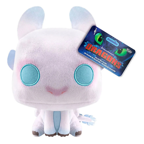 

FUNKO Фигурка How to Train Your Dragon 2 Light Fury plush toy 17 cm, Фигурка How to Train Your Dragon 2 Light Fury plush toy 17 cm