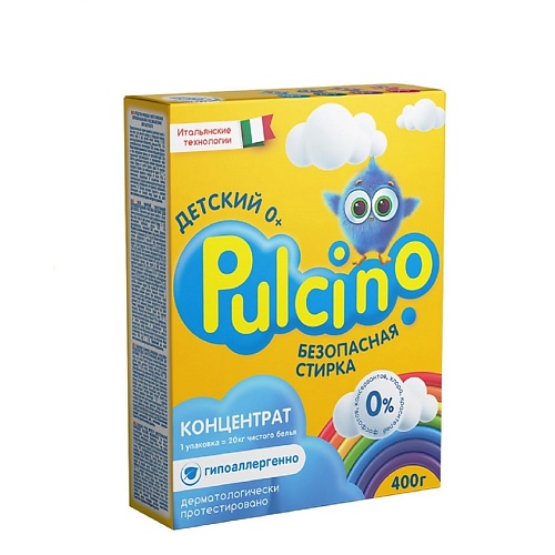 

PULCINO Pulcino Стиральный порошок Детский 0+ 400, Pulcino Стиральный порошок Детский 0+