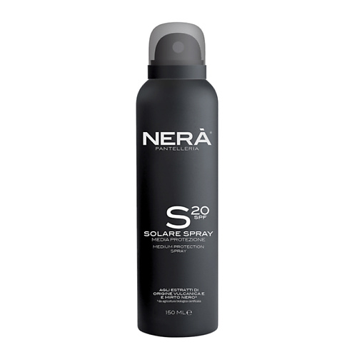

NERA PANTELLERIA Спрей для тела солнцезащитный SPF 20 Solare Spray Media Protezione 150, Спрей для тела солнцезащитный SPF 20 Solare Spray Media Protezione