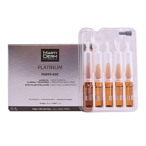 

MARTIDERM Антивозрастные ампулы Platinum Photo-Age 20, Антивозрастные ампулы Platinum Photo-Age