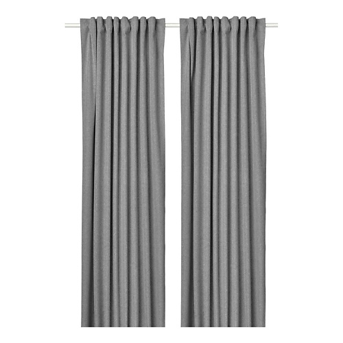 

IKEA Комплект из 2 штор затемняющих с креплением ROSENMANDEL 135x300 см, Комплект из 2 штор затемняющих с креплением ROSENMANDEL 135x300 см