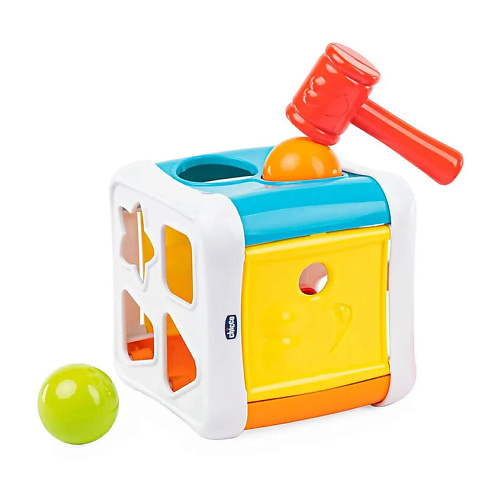 

CHICCO Cортер «Кубик 2 в 1» Smart2Play 2-in-1 Shape Cube, Cортер «Кубик 2 в 1» Smart2Play 2-in-1 Shape Cube