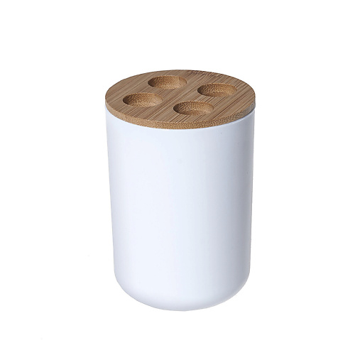 

FRESH CODE Стакан для зубных щеток "Fresh", пластик, бамбук, Стакан для зубных щеток "Fresh", пластик, бамбук