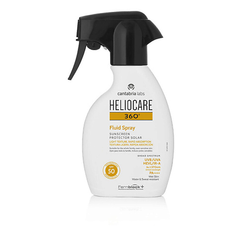 

HELIOCARE Солнцезащитный спрей 360° Fluid Sunscreen Spray SPF50 50, Солнцезащитный спрей 360° Fluid Sunscreen Spray SPF50