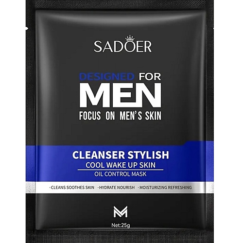 

SADOER Тканевые маски для лица очищающие мужские контроль жирности кожи 1, Тканевые маски для лица очищающие мужские контроль жирности кожи