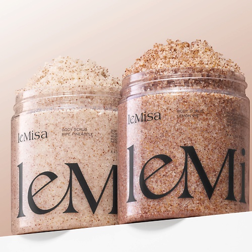 

LEMISA Скраб для тела набор Ананас и Лимонный пирог 500, Скраб для тела набор Ананас и Лимонный пирог