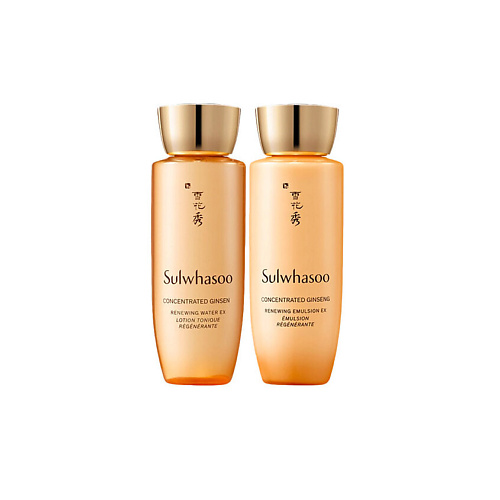 

SULWHASOO Набор миниатюр Concentrated Ginseng Renewing Water EX & Emulsion EX, Набор миниатюр Concentrated Ginseng Renewing Water EX & Emulsion EX
