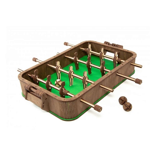 

EWA ECO-WOOD-ART Деревянный конструктор 3D Настольный футбол, Деревянный конструктор 3D Настольный футбол