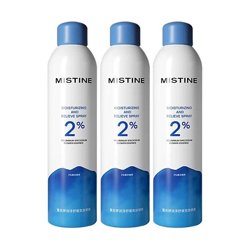 

MISTINE Увлажняющий и успокаивающий спрей Moisturizing and Relieve Spray 2% 900, Увлажняющий и успокаивающий спрей Moisturizing and Relieve Spray 2%