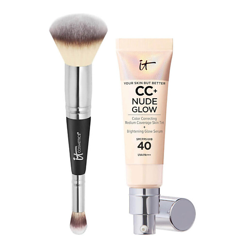 

IT COSMETICS СС-крем CC+ Nude Glow SPF 40 с кистью №7, СС-крем CC+ Nude Glow SPF 40 с кистью №7