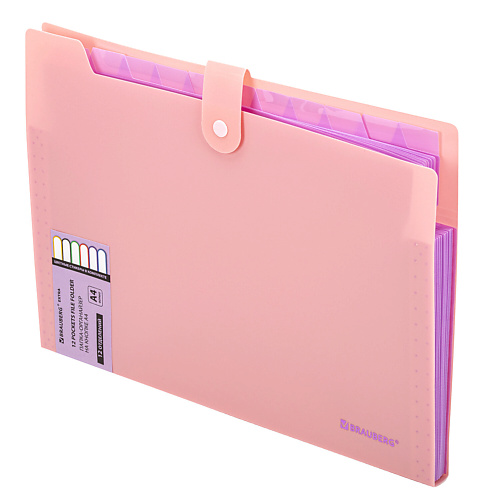 

BRAUBERG Папка-органайзер на кнопке Extra А4, Папка-органайзер на кнопке Extra А4