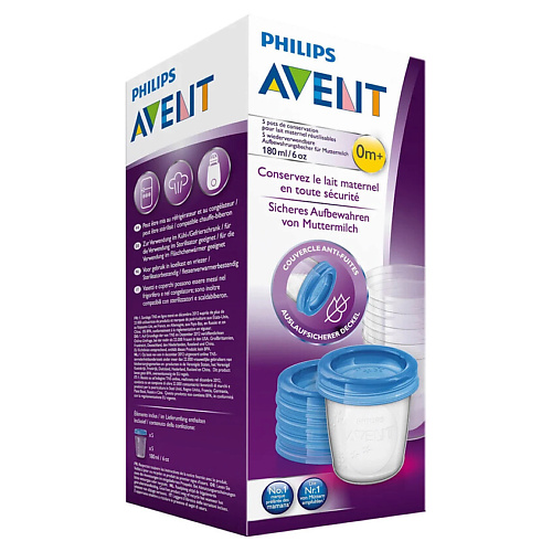 

PHILIPS Набор контейнеров для хранения грудного молока Avent SCF619/05, Набор контейнеров для хранения грудного молока Avent SCF619/05