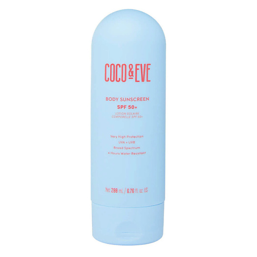 

COCO & EVE Солнцезащитный крем для тела Body Sunscreen SPF50+ 200, Солнцезащитный крем для тела Body Sunscreen SPF50+