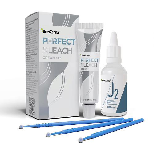 

BROWXENNA Набор для осветления бровей набор: осветляющий крем и активатор Perfect Bleach 1, Набор для осветления бровей набор: осветляющий крем и активатор Perfect Bleach