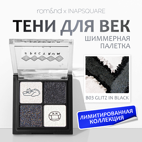

ROM&ND Палетка теней для век с шиммером, Палетка теней для век с шиммером