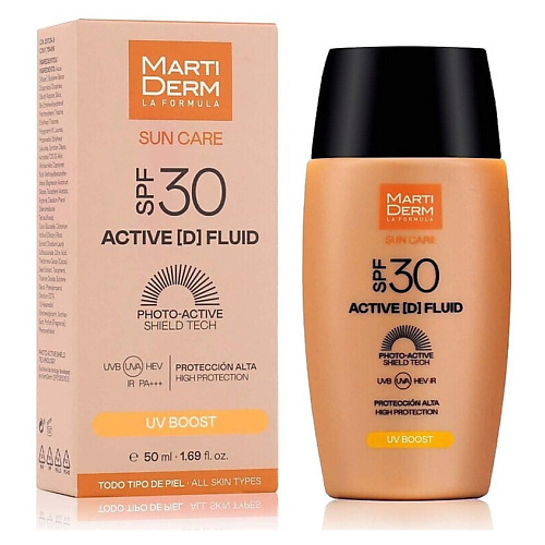 

MARTIDERM Солнцезашитный крем Sun Care Active (D) Fluid SPF 30+ 50, Солнцезашитный крем Sun Care Active (D) Fluid SPF 30+