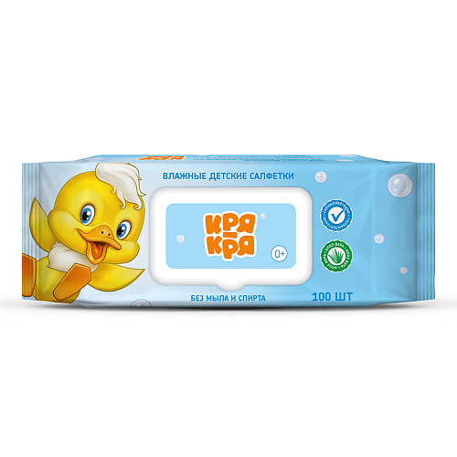 

КРЯ-КРЯ Салфетки влажные детские алоэ вера, Салфетки влажные детские алоэ вера