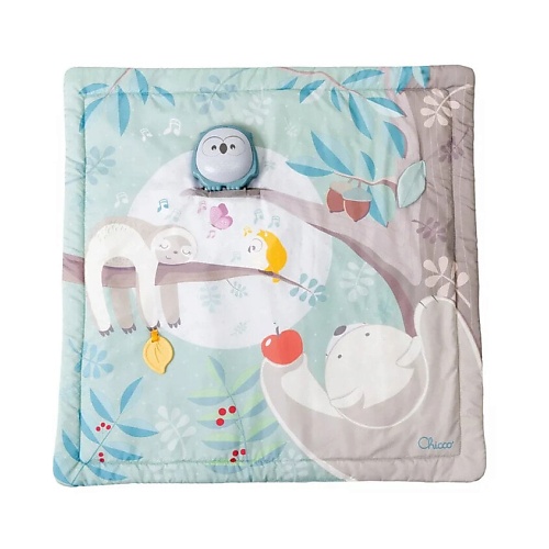 

CHICCO Игровой музыкальный коврик 2 в 1 "Сова" Relax & Play Mat, Игровой музыкальный коврик 2 в 1 "Сова" Relax & Play Mat