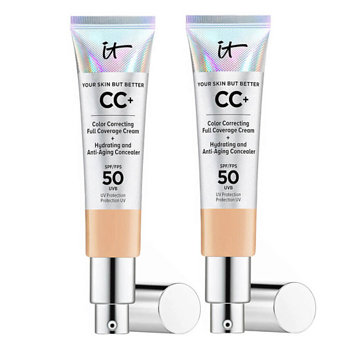 

IT COSMETICS СС-крем с антивозрастным уходом Your Skin But Better SPF 50 Duo,2 шт, СС-крем с антивозрастным уходом Your Skin But Better SPF 50 Duo,2 шт