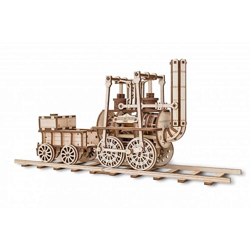 

EWA ECO-WOOD-ART Деревянный конструктор 3D Локомотив, Деревянный конструктор 3D Локомотив