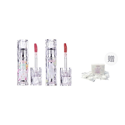 FLORTTE Набор блесков для губ Girl's World Non-Stick Cup Lip Lacquer