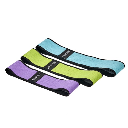 

BRADEX Набор текстильных фитнес резинок, Набор текстильных фитнес резинок