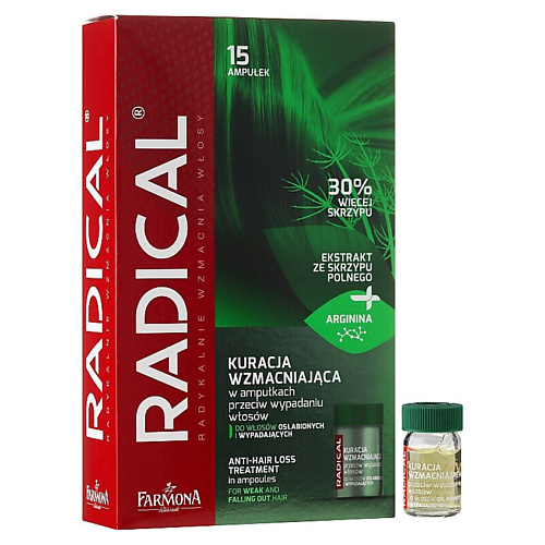 

FARMONA Ампулы от выпадения волос Radical 75, Ампулы от выпадения волос Radical