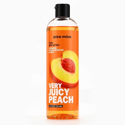 

PICO MICO Гель для душа Very juicy peach, аромат персика 400, Гель для душа Very juicy peach, аромат персика