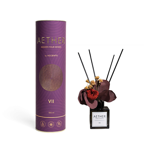 

ACCENTS ВДОХНОВЕНИЕ С ПЕРВЫХ НОТ Аромадиффузор для дома с сухоцветами Aether VII Mousse d'ambre 100, Аромадиффузор для дома с сухоцветами Aether VII Mousse d'ambre