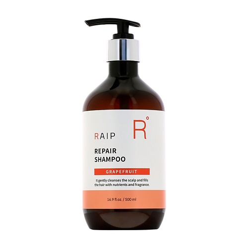 

RAIP Шампунь для волос GRAPEFRUIT восстанавливающий (с ароматом грейпфрута) 500, Шампунь для волос GRAPEFRUIT восстанавливающий (с ароматом грейпфрута)