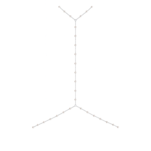 Аксессуары WELLNESS. ULTRACARE Цепочка на тело и одежду из жемчуга бодичейн