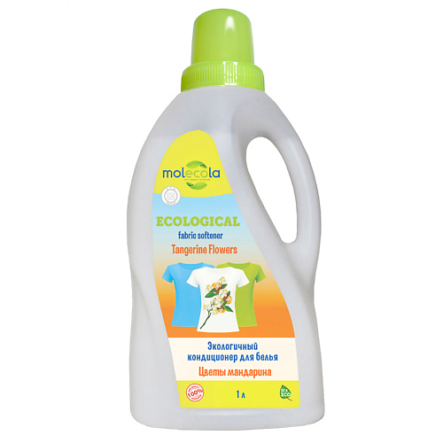 

MOLECOLA Кондиционер для белья Цветы мандарина экологичный 1000, Кондиционер для белья Цветы мандарина экологичный