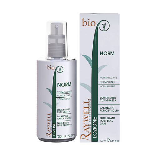 

RAYWELL Лосьон Bio Norm регулирующий жирность кожи головы 100, Лосьон Bio Norm регулирующий жирность кожи головы
