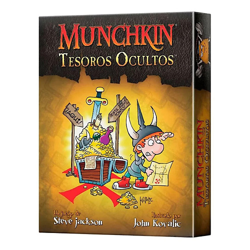

ASMODEE Настольная игра на испанском языке Munchkin Tesoros Ocultos Board Game Spanish, Настольная игра на испанском языке Munchkin Tesoros Ocultos Board Game Spanish