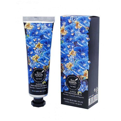 

ECOBRANCH Крем для рук с магнолией и маслом ши 40, Крем для рук с магнолией и маслом ши