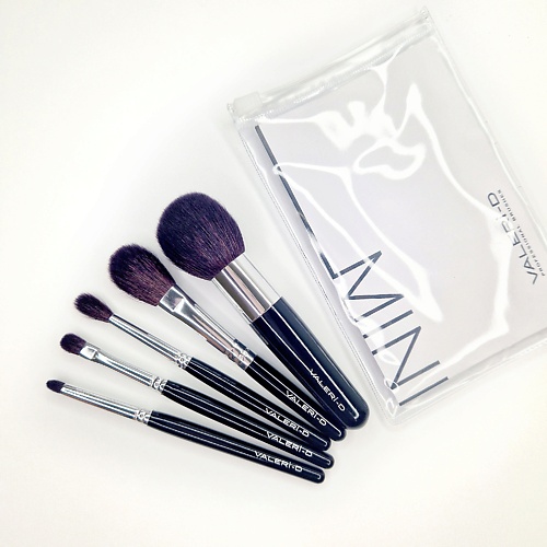 

VALERI-D Набор кистей MINI из волоса кашмирской козы на черной ручке, 5 шт. в прозрачном пенале, Набор кистей MINI из волоса кашмирской козы на черной ручке, 5 шт. в прозрачном пенале