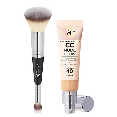 

IT COSMETICS СС-крем CC+ Nude Glow SPF 40 с кистью №7, СС-крем CC+ Nude Glow SPF 40 с кистью №7